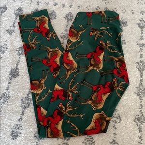 OS LulaRoe reindeer legging